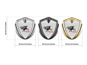 3D Emblem Abzeichen Sportlicher Stil Hochwertig 3D